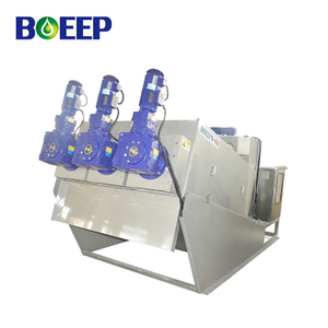 Filtro prensa de voluta eficiente deshidratación con corte por láser para lodos de la industria alimentaria