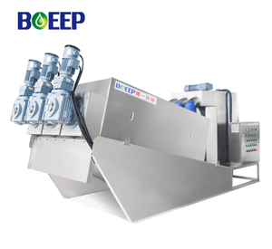 Filtro prensa de tornillo integrado deshidratación con bajo costo operativo para sacrificio